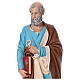 Saint Peter statue 110 cm painted fibreglass with GLASS EYES s2