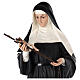 St. Rita 160 cm in colored fiberglass with glass eyes s2