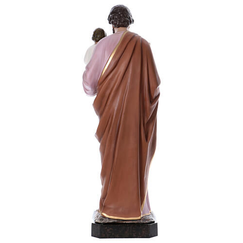 Saint Joseph statue 160 cm painted fibreglass with GLASS EYES 6