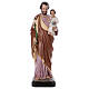 Saint Joseph statue 160 cm painted fibreglass with GLASS EYES s1