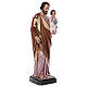 Saint Joseph statue 160 cm painted fibreglass with GLASS EYES s5