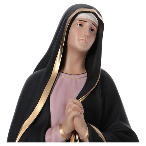 Madonna of Sorrows statue, 110 cm colored fiberglass crystal eyes 2