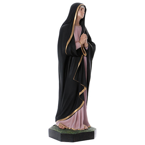 Madonna of Sorrows statue, 110 cm colored fiberglass crystal eyes 4