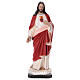 Sacred Heart of Jesus 165 cm painted fibreglass and glass eyes s1