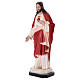 Sacred Heart of Jesus 165 cm painted fibreglass and glass eyes s3