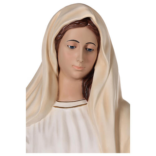 Statue of Our Lady of Medjugorje 170 cm made of fiberglass and hand painted WITH GLASS EYES 2