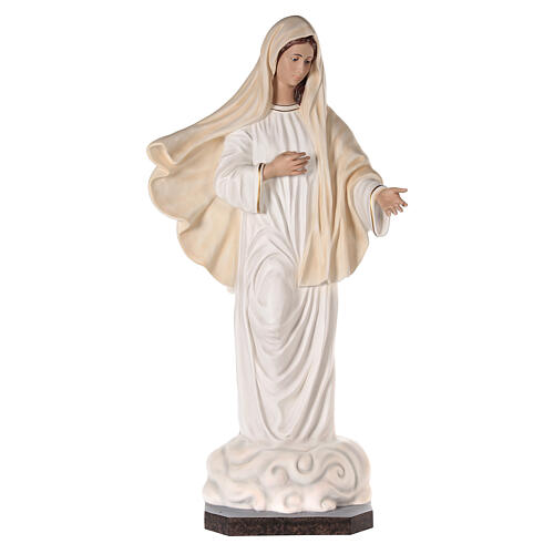 Our Lady of Medjugorje 170 cm, in painted fiberglass glass eyes 1