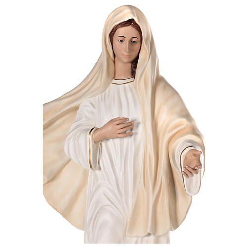 Our Lady of Medjugorje 170 cm, in painted fiberglass glass eyes 4