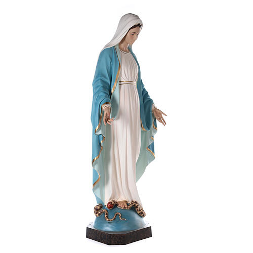 Our Lady of Miracles 180 cm painted fibreglass with glass eyes 5