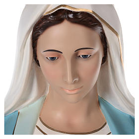 Virgen Milagrosa 180 cm fibra de vidrio pintada ojos vidrio
