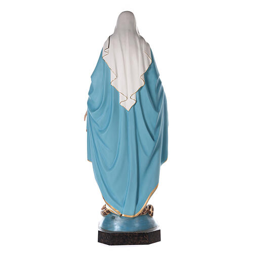 Our Lady of Grace statue 180 cm, in painted fiberglass glass eyes 9
