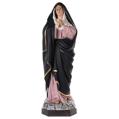 Our Lady of Sorrows 160 cm fibreglass painted with glass eyes 1