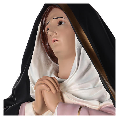 Madonna Addolorata 160 cm vetroresina dipinta occhi vetro 4