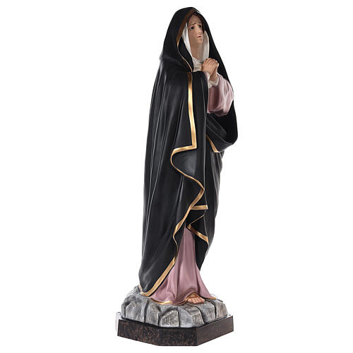 Our Lady of Sorrows statue 160 cm, in painted fiberglass glass eyes 5