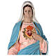 Sacred Heart of Mary 165 cm fibreglass painted with glass eyes s2