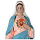 Imagem Sagrado Coração de Maria 165 cm fibra de vidro pintada com olhos de vidro s2