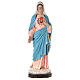 Sacred Heart of Mary 165 cm, in painted fiberglass with glass eyes s1