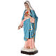 Sacred Heart of Mary 165 cm, in painted fiberglass with glass eyes s4
