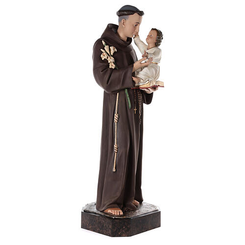 St. Anthony of Padua 160 cm fibreglass painted with glass eyes 5