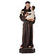 St. Anthony of Padua 160 cm fibreglass painted with glass eyes s1