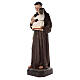 St. Anthony of Padua 160 cm fibreglass painted with glass eyes s3