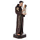 St Anthony of Padua statue 160 cm, in painted fiberglass with glass eyes s5