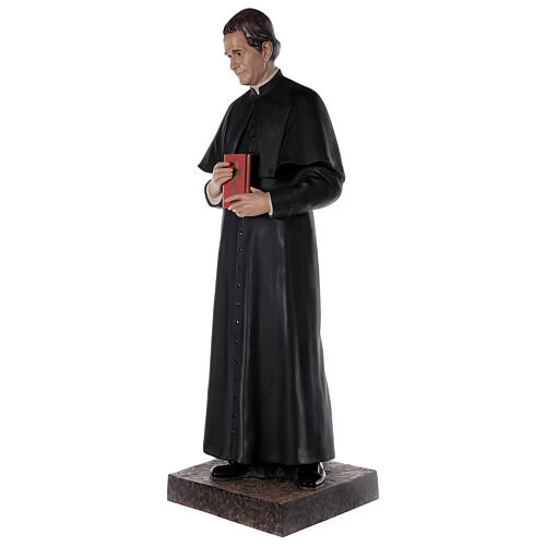 Don Bosco statue 170 cm, in fiberglass with crystal eyes 3