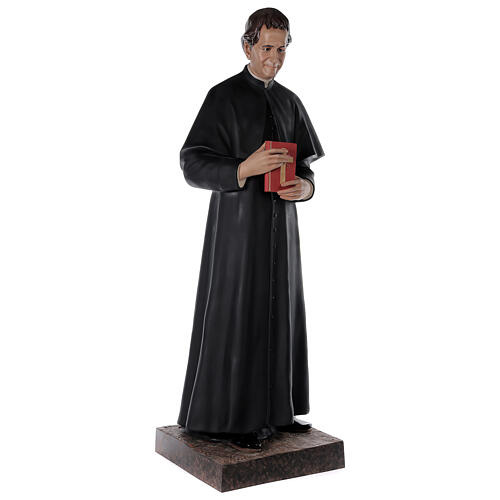 Don Bosco statue 170 cm, in fiberglass with crystal eyes 5