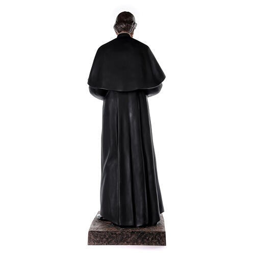 Don Bosco statue 170 cm, in fiberglass with crystal eyes 6