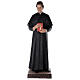 Don Bosco statue 170 cm, in fiberglass with crystal eyes s1