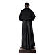 Don Bosco statue 170 cm, in fiberglass with crystal eyes s6