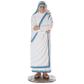 Mutter Teresa von Calcutta 150cm bemalten Fiberglas mit Kristallaugen