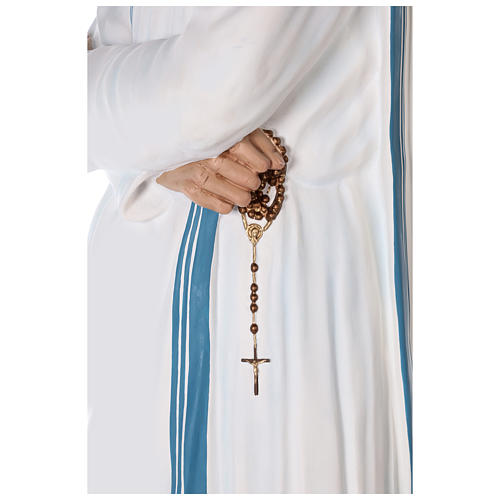 Sainte Teresa de Calcutta 150 cm fibre de verre peinte yeux verre 6