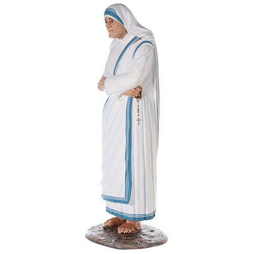 St Mother Teresa of Calcutta 150 cm, in painted fiberglass with glass eyes 3
