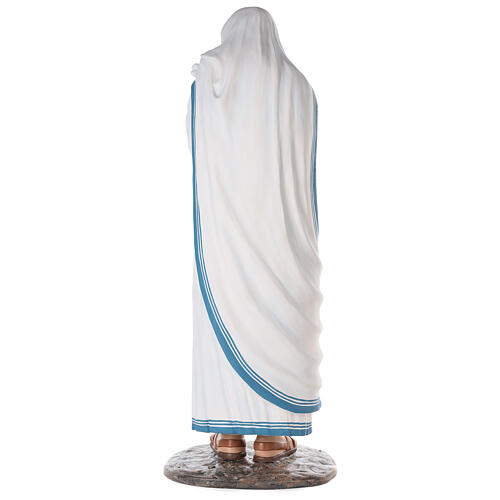 St Mother Teresa of Calcutta 150 cm, in painted fiberglass with glass eyes 8