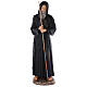 St Francis of Paola statue 115 cm, in colored fiberglass glass eyes s1