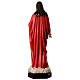 Sagrado Corazón de Jesús fibra de vidrio coloreada 110 cm ojos de vidrio s12
