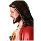 Sagrado Coração de Jesus fibra de vidro corada 110 cm olhos vidro s9