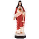 Sacred Heart of Jesus statue 110 cm, in colored fiberglass with glass eyes s1