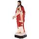 Sacred Heart of Jesus statue 110 cm, in colored fiberglass with glass eyes s5