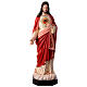 Sacred Heart of Jesus statue 110 cm, in colored fiberglass with glass eyes s1