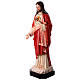 Sacred Heart of Jesus statue 110 cm, in colored fiberglass with glass eyes s4