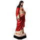 Sacred Heart of Jesus statue 110 cm, in colored fiberglass with glass eyes s7