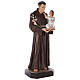 St. Anthony statue 130 cm, in colored fiberglass with glass eyes s5