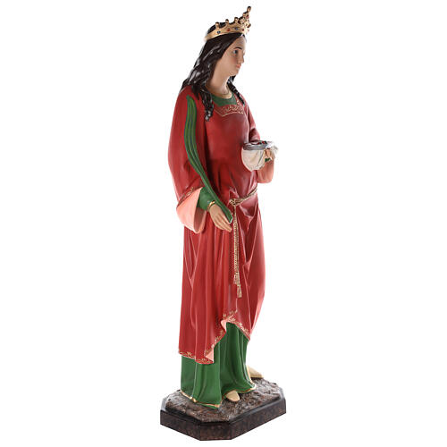 Santa Lucia statua vetroresina colorata 160 cm occhi vetro 5