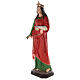 Santa Lucia statua vetroresina colorata 160 cm occhi vetro s3