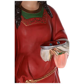 Święta Łucja, figura z włókna szklanego, malowana, 160 cm, szklane oczy