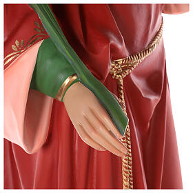 Santa Lúcia imagem fibra de vidro corada 160 cm olhos vidro s6