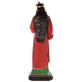 Santa Lúcia imagem fibra de vidro corada 160 cm olhos vidro s7