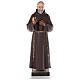 San Padre Pio vetroresina colorata 110 cm occhi vetro s1
